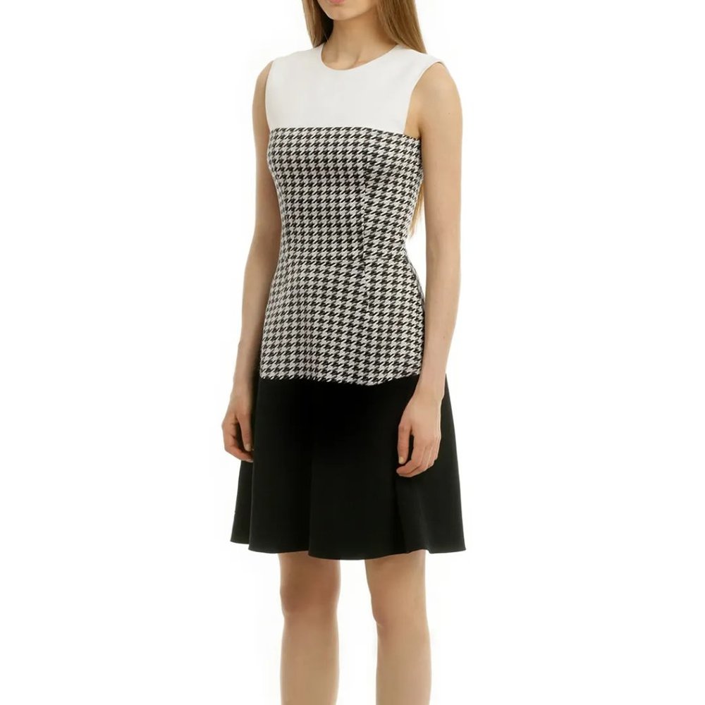 NARCISO RODRIGUEZ Patterned Knee-Length Check Me Out Dress S 4